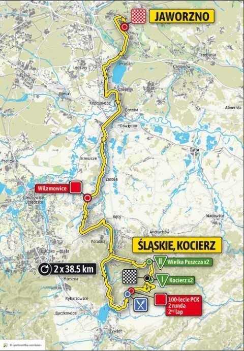 Przez powiat oświęcimski przejedzie 76. Tour de Pologne. To IV etap wyścigu. Mapa i zdjęcie