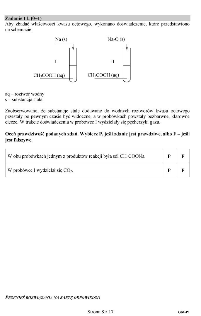 Egzamin gimnazjalny 2018: Przedmioty przyrodnicze...