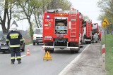 Wypadek na ul. Kosmonautów we Wrocławiu. Motocyklista trafił do szpitala