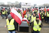 Warszawa: Protest rolników 2019 [ZDJĘCIA] AgroUnia zorganizowała 6.02 "oblężenie stolicy", manifestacja przed Pałacem Prezydenckim [WIDEO]