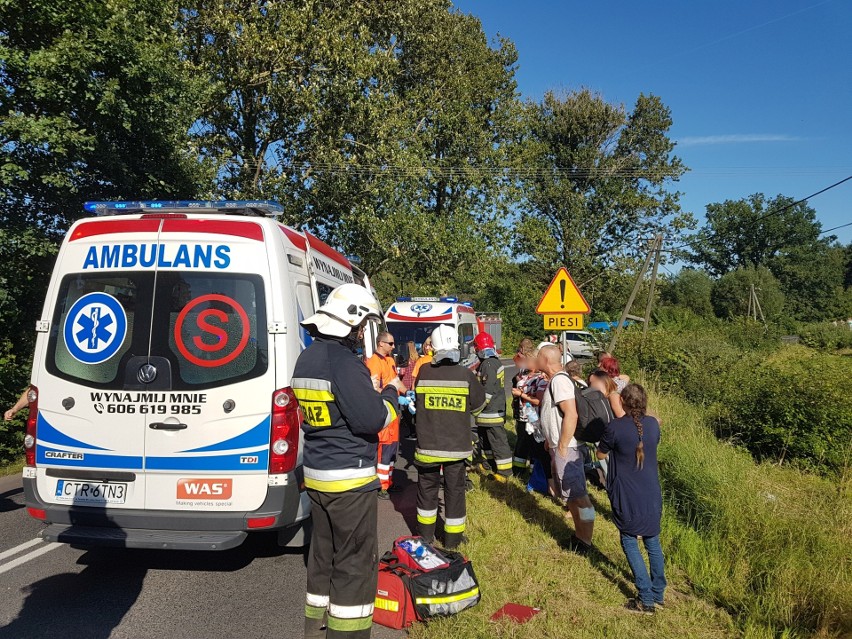 Wypadek busa, miejscowość Białogarda, 30 sierpnia 2017