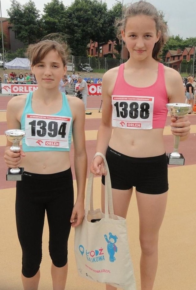 Siostry Gromada wystąpiły w rolach głównych w biegu podstawówek na 500 metrów. Wiktoria (z lewej) była pierwsza, a Karolina druga.