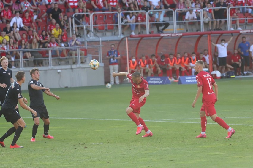 Lodz 25-07-2020 stadion rts widzew mecz o awans o wejscie do...