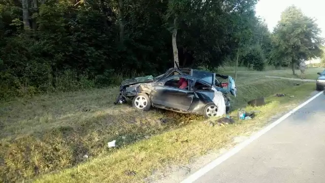 Wypadek na DK62 w okolicach Drohiczyna