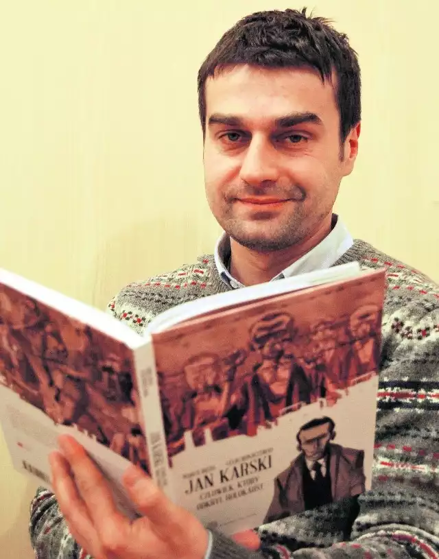 Radosław Palonka z polską edycją komiksu