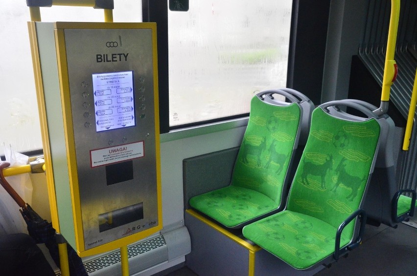 Biletomat z jednego z poznańskich autobusów