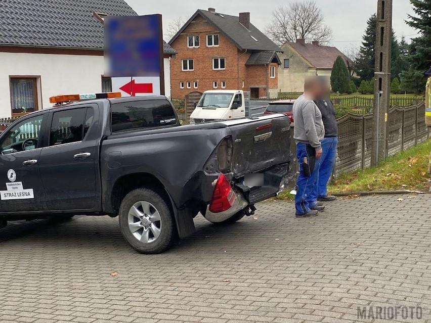 Zderzenie dwóch samochodów w Walidrogach.