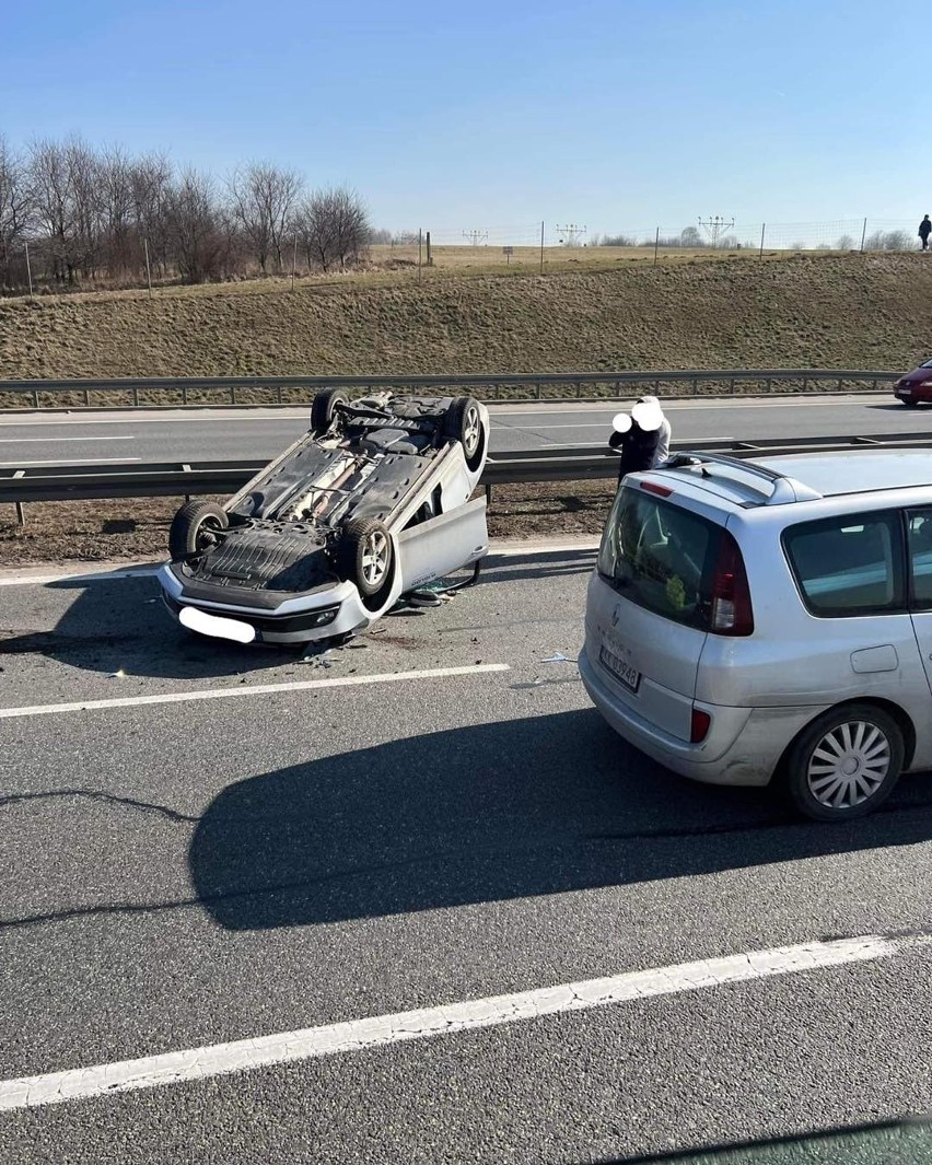 Wypadek na A4 w okolicy Balic