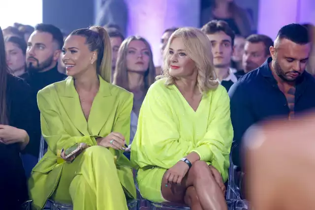 Sandra Kubicka i Majka Jeżowska w limonkowych kreacjach. Te kobiety połączyła miłość do tego modnego koloru.