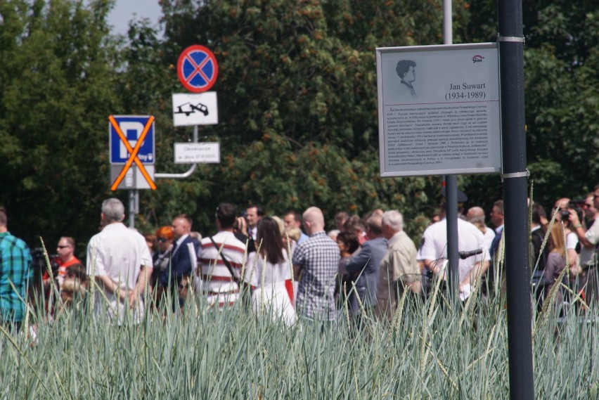 Skwer im. Jana Suwarta w Poznaniu uroczyście otwarty