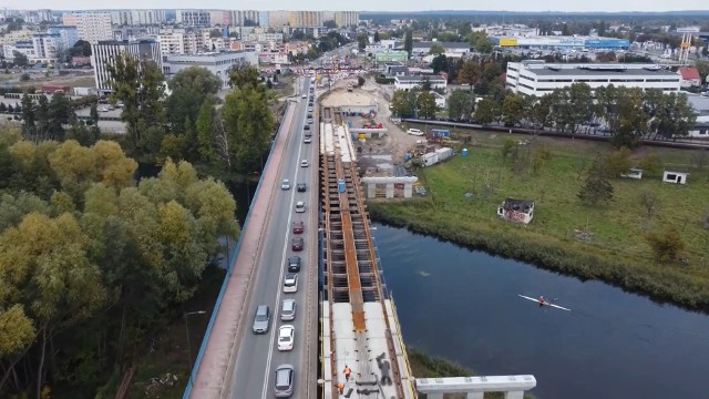 Budowa mostów przez Brdę - wrzesień 2022