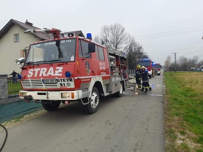 Na miejscu wybuchu gazu - w Maszkienicach pracowało kilka...