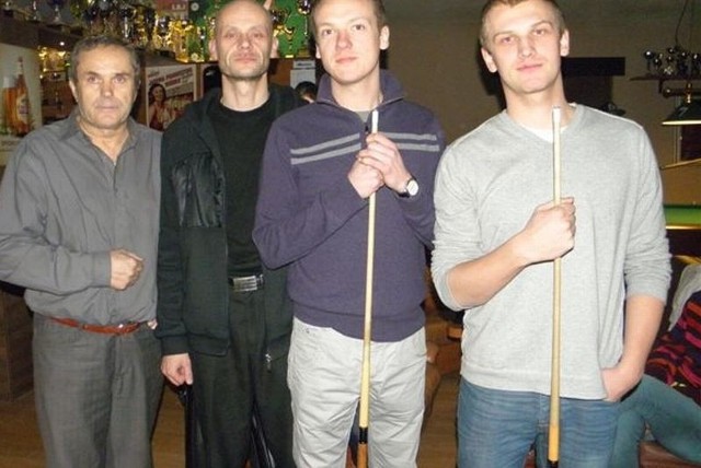 Od lewej Roman Gałuszka, Robert Pecka, Tomasz Kapłan i Adam Wisz,.