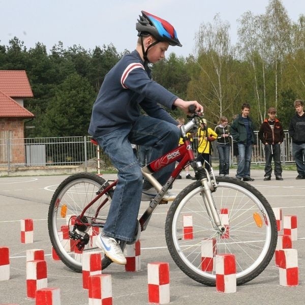 Hubert Ślusarczyk ze Szkoły Podstawowej numer 3 w Nisku był najlepszy podczas pokonywania toru przeszkód.