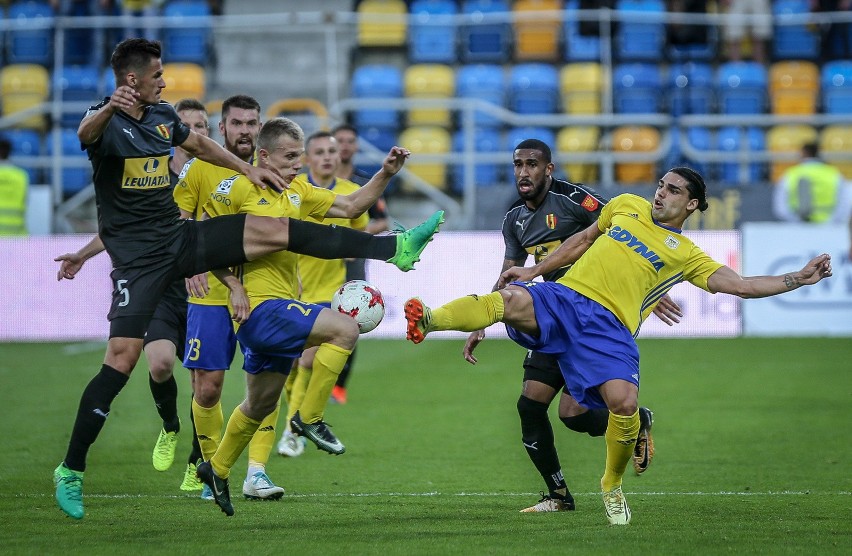 07.08.2017 gdynia,  stadion miejski lotto ekstraklasa, mecz:...