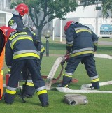 Pożar w śmietniku przy ul. Laskonogiego