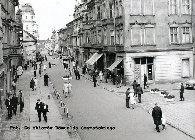 Inowrocław latach 60. Na zdjęciu ulica Królowej Jadwigi