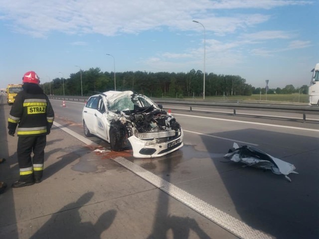 Wypadek na S8 koło Tomaszowa.