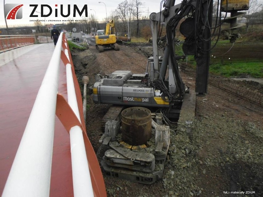 Wrocław: Postęp w budowie mostu Żernickiego nad Ślęzą