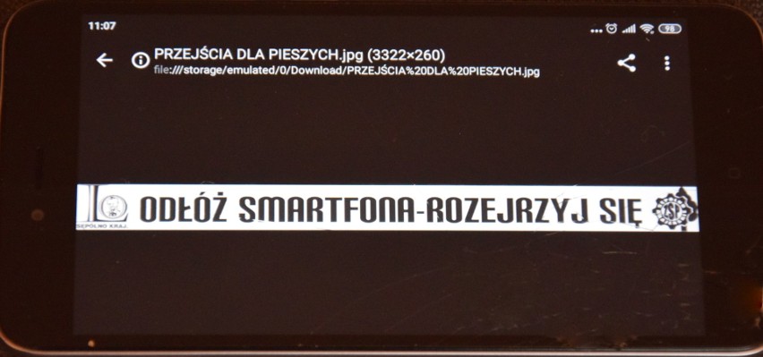 "Odłóż smartfona - rozejrzyj się" - takie hasło proponuje...