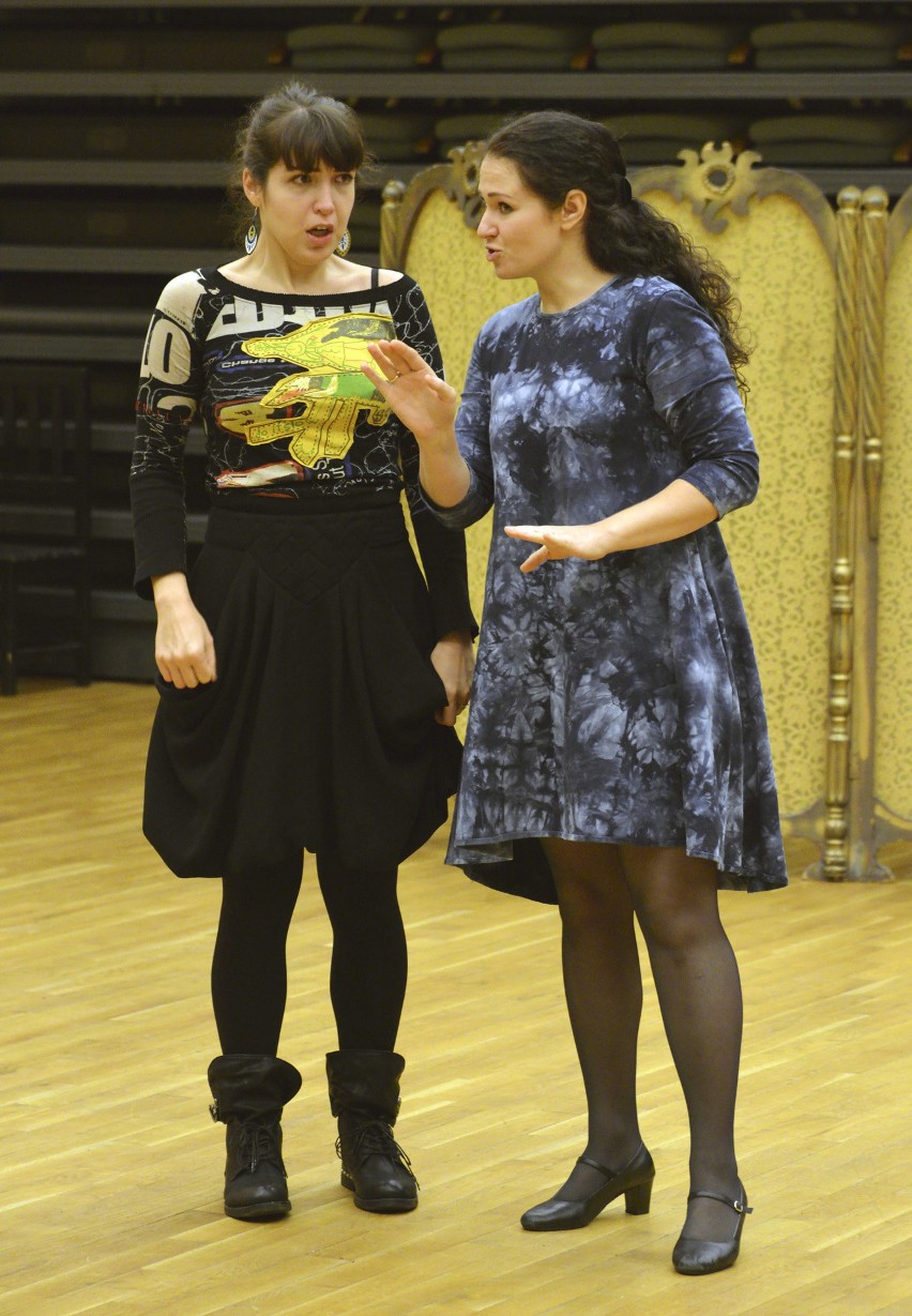 Solistki Opery Nova podczas próby (od lewej): Krystyna Nowak...