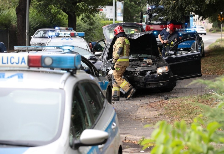 Pościg na ul. Dąbrowskiego w Szczecinie