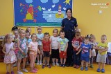 Spotkanie przedstawicielki policji z przedszkolakami z Sosnowca. Na naukę o bezpieczeństwie nigdy nie jest za wcześnie