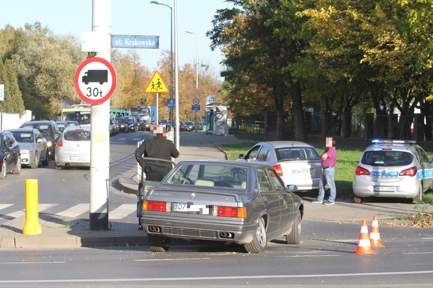 Wypadek na Krakowskiej, 16 października 2017