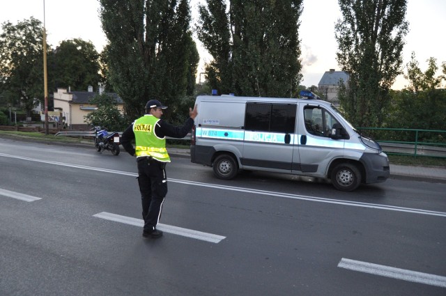 Policja na miejscu zdarzenia