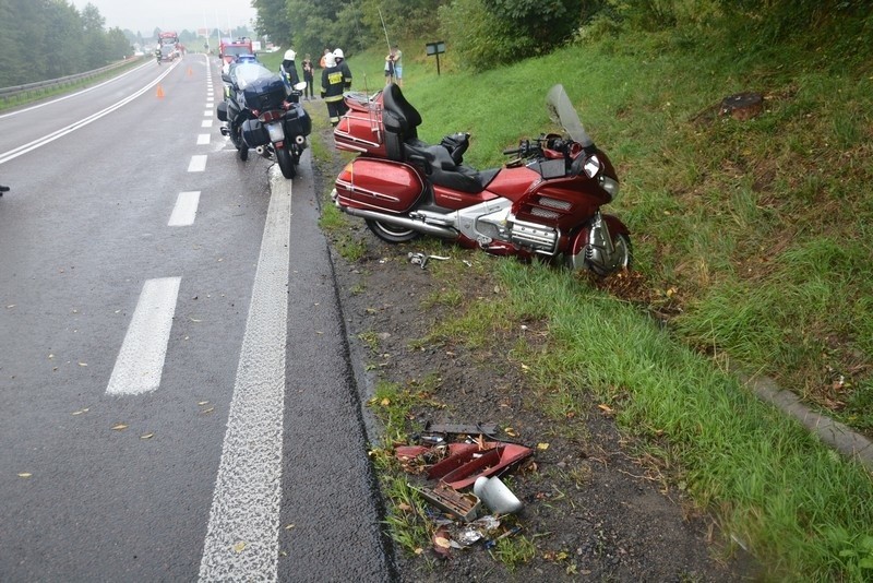 52-letni kierowca motocykla ucierpiał w wypadku w Woli...