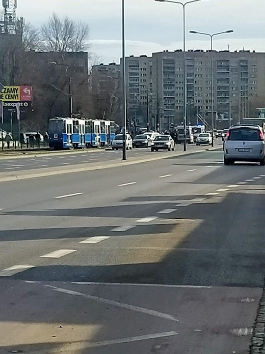 Wypadek na Grota-Roweckiego w Krakowie