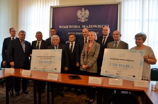 Radomski Szpital Specjalistyczny i Radomska Szkoła Wyższa otrzymały prawie 3,5 miliona złotych dofinansowania.