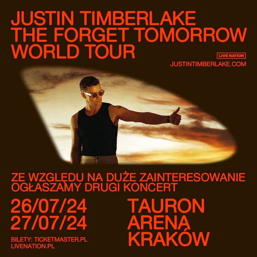 Justin Timberlake zagra w Krakowie aż dwa koncerty. Ogromne zainteresowanie występem gwiazdora