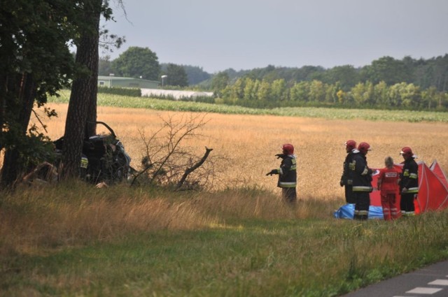 Wypadek w Śremie: Na obwodnicy zginął kierowca bmw