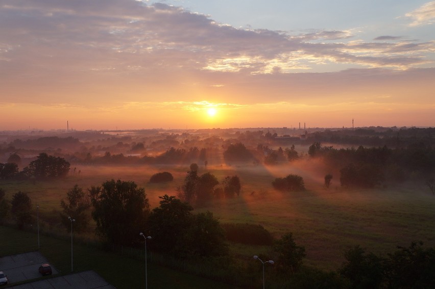 Zachód słońca nad Śląskiem