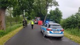 Lutkowo. Śmiertelny wypadek motorowerzysty na drodze 1320 N między Żelazną Górą a Lelkowem. 13.06.2022 r. 