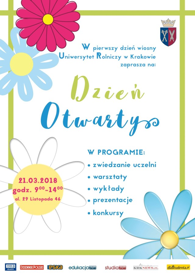 W pierwszym dniu wiosny Uniwersytet Rolniczy w Krakowie zaprasza na dzień otwarty