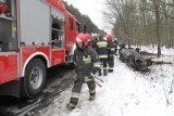 Dachowanie na drodze do Wrocławia. Poszkodowana kierująca odmówiła pomocy medycznej