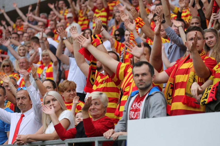 Jagiellonia Białystok - Lech Poznań 2:2. Kibice Jagiellonii...