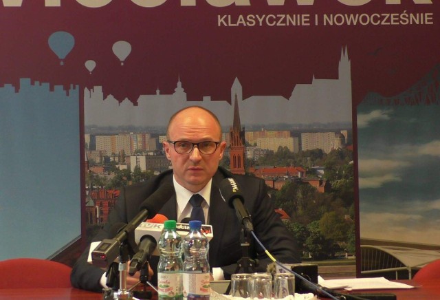 Marek Wojtkowski podczas konferencji prasowej.
