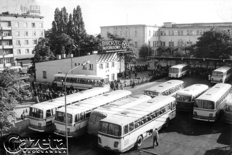 Wrocław 1977.
Stary dworzec autobusowy PKS.