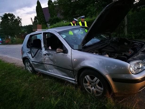 Niedźwiedziny - motocyklista ranny po zderzeniu z samochodem [ZDJĘCIA]