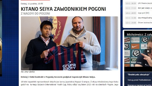 Seiya Kitano podpisał trzyletni kontrakt z Pogonią Szczecin