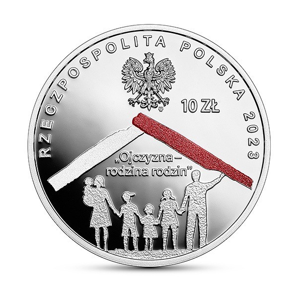 "W Polskę wierzę – Polska rodzina". Nowa, srebrna moneta kolekcjonerska w sprzedaży od 10 maja