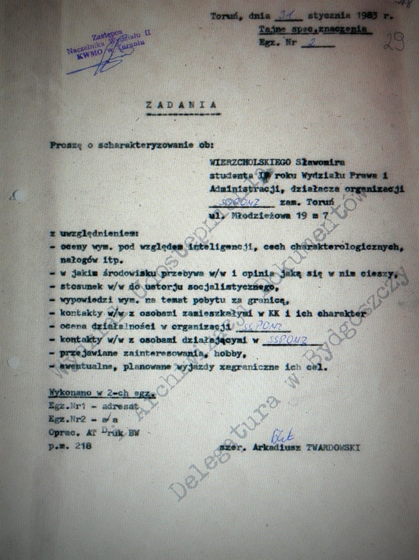 30 lat temu Sławek Wierzcholski zakończył niebezpieczną grę ze Służbą Bezpieczeństwa