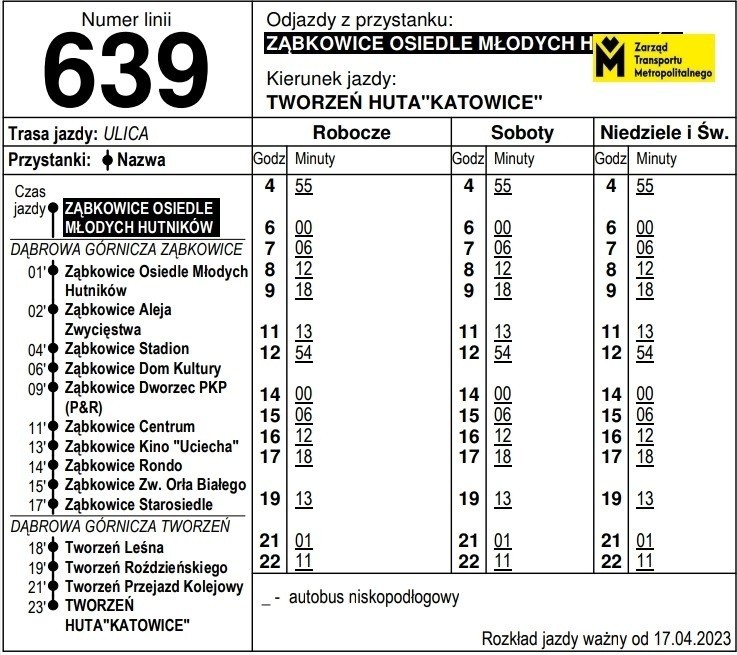 Nowa linia autobusowa 639 będzie kursowała częściej niż jej...