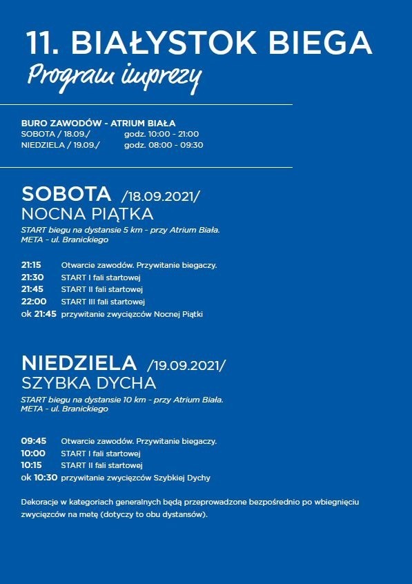 Białystok Biega 2021. W weekend czekają nas duże utrudnienia drogowe. Zmienią się też trasy linii autobusowych (lista)
