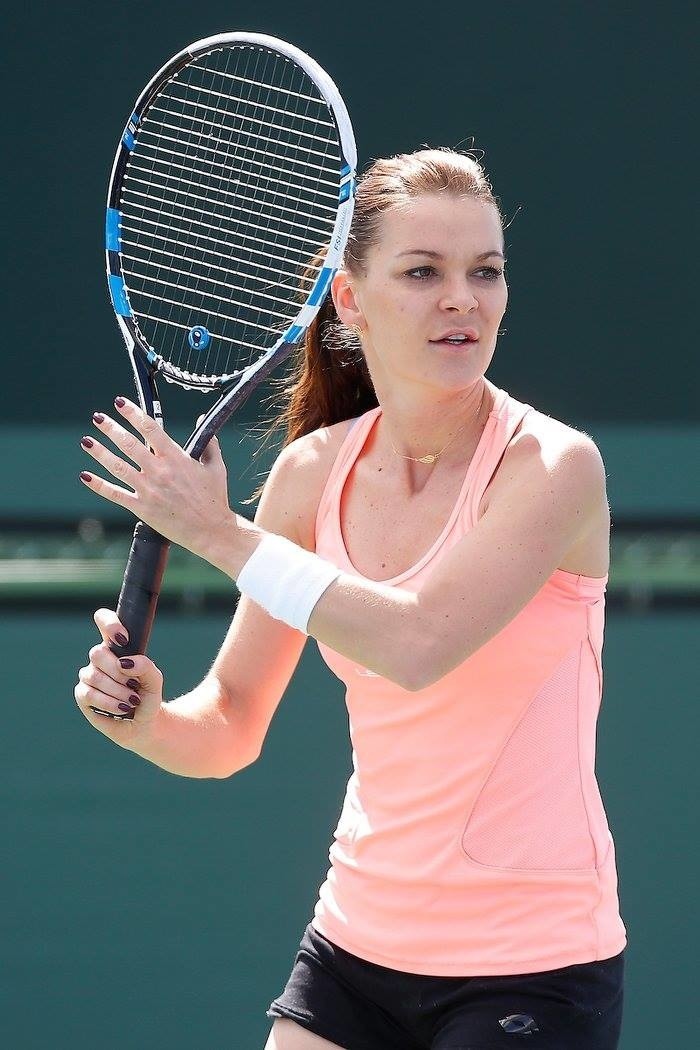 Agnieszka Radwańska trenuje w Indian Wells z nową rakietą