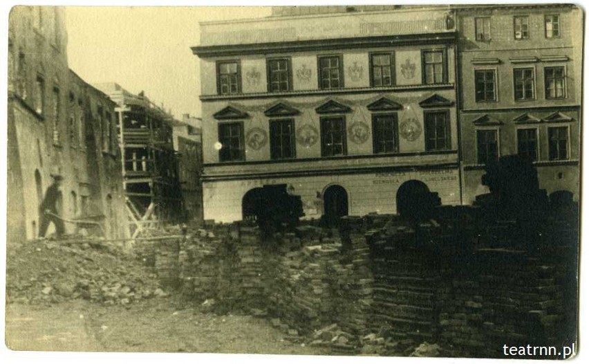 Rynek Starego Miasta w czasie remontu, 1954 rok