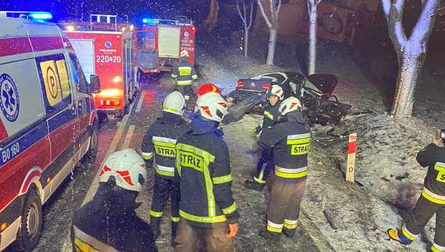 Mały Płock. Wypadek śmiertelny zablokował DK63 na odcinku Kolno - Kisielnica